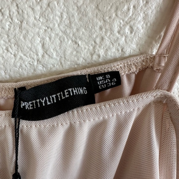 PrettyLittleThing Nude Spaghetti Strap Top - Picture 3 of 4